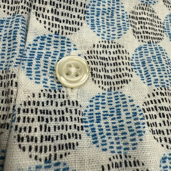 Altemflower Dress Shirt Made in Italy Linen Cotton Long Sleeve Textured 42 Large - Picture 6 of 10